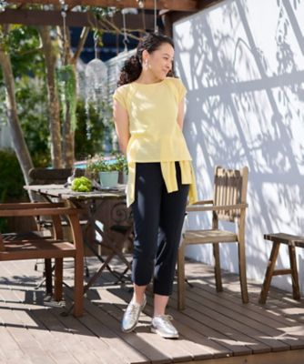 伊織もえ　3点セット 洗える 麻混切替えニット【セットアップ】 | CARA O CRUZ (Women