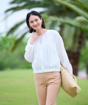 ＜CARA O CRUZ (Women)＞洗える　ライトジップアップブルゾン