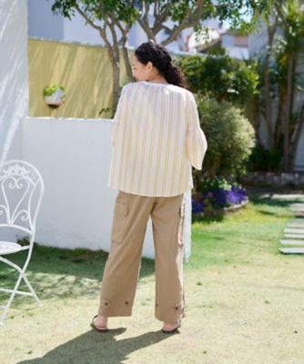 【洗えるのびのび】ウエストゴム　カーゴパンツ