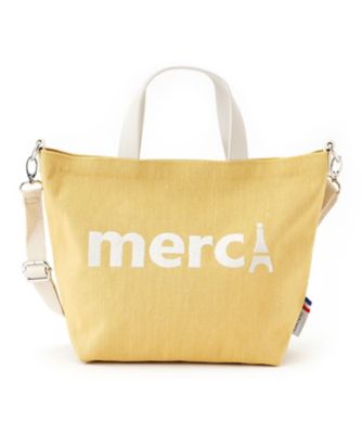 merci⭐︎　ヌビバッグ 名入れもできちゃう merci スローガン 刺繍 メッシュバッグ