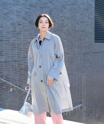 撥水ロングコート | CARA O CRUZ (Women)/キャラ・オ・クルス