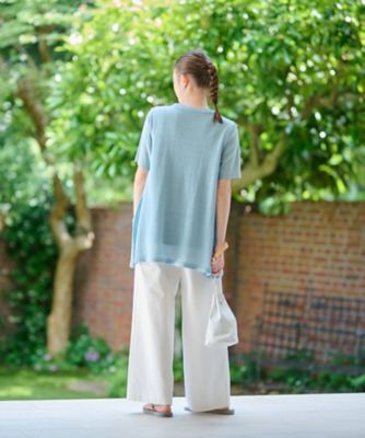 洗えるウエスト伸縮　ワイドパンツ