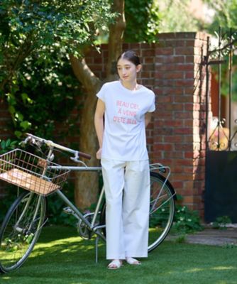 洗えるウエスト伸縮　ワイドパンツ