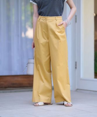 洗えるウエスト伸縮　ワイドパンツ
