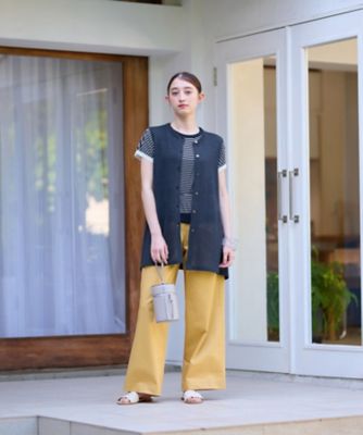 洗えるウエスト伸縮　ワイドパンツ