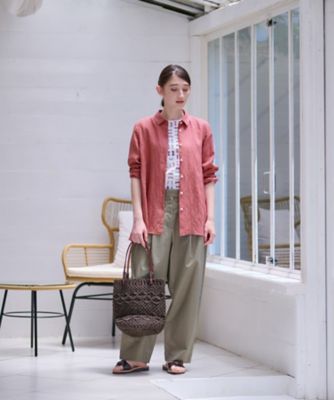 洗える 麻シャツ | CARA O CRUZ (Women)/キャラ・オ・クルス | 三越
