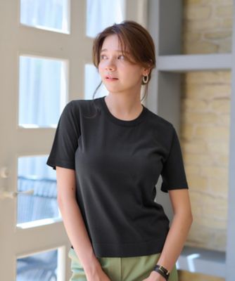 ＜CARA O CRUZ (Women)＞洗える　クルーネックニット【セットアップ】
