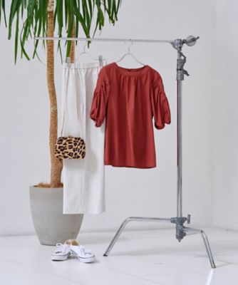 洗える　ウエストゴムワイドパンツ