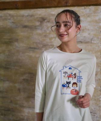洗える　カフェＴシャツ