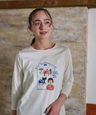 洗える　カフェＴシャツ