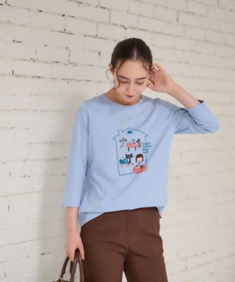＜CARA O CRUZ (Women)＞洗える　カフェＴシャツ