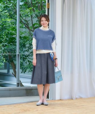 洗える　ショート丈プルオーバー