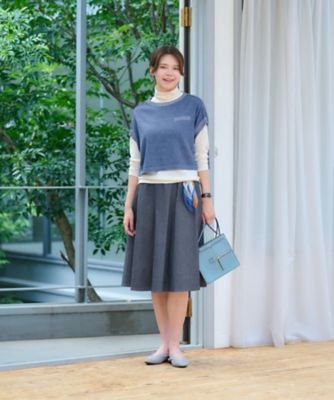 洗える　ショート丈プルオーバー