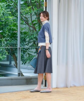 洗える　ショート丈プルオーバー