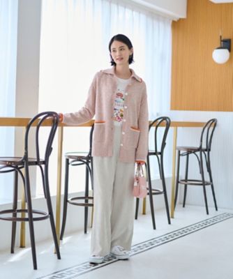 洗える　ウエスト伸縮コーデュロイパンツ【セットアップ】