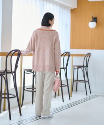 洗える　ウエスト伸縮コーデュロイパンツ【セットアップ】