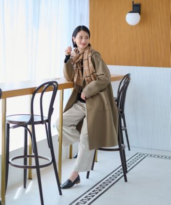 洗える　ウエスト伸縮コーデュロイパンツ【セットアップ】