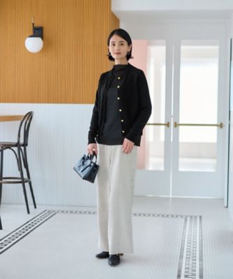 洗える　ウエスト伸縮コーデュロイパンツ【セットアップ】
