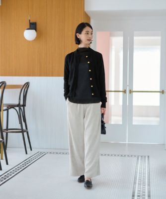洗える　ウエスト伸縮コーデュロイパンツ【セットアップ】