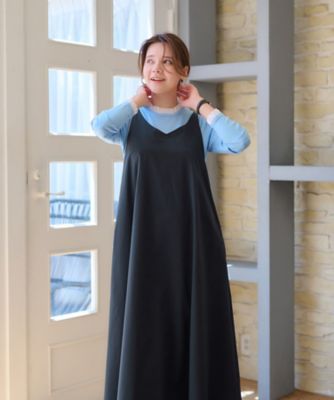 ＜CARA O CRUZ (Women)＞【撥水　洗える】ジャンパースカート【ＣｏＣ　ｂｙ　ＣＡＲＡ　Ｏ　ＣＲＵＺ】