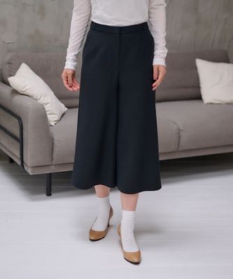 ＜CARA O CRUZ (Women)＞洗える　ワイドクロップドパンツ【ＣｏＣ　ｂｙ　ＣＡＲＡ　Ｏ　ＣＲＵＺ】