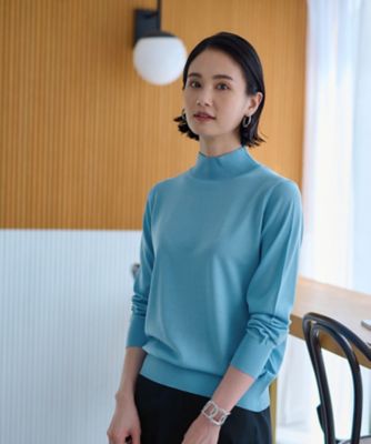 ＜CARA O CRUZ (Women)＞【質感のいい】ハイネックニット【ＺＥＧＮＡ　ＢＡＲＵＦＦＡ】【セットアップ】