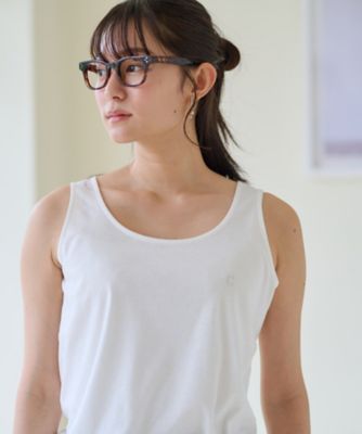 洗える　ラインストーン付きタンクトップ