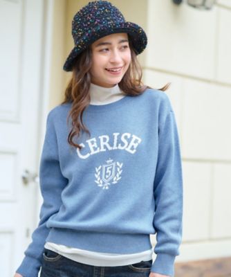 ＜CARA O CRUZ (Women)＞洗える　ロゴニット