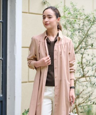 洗える　ロングシャツ