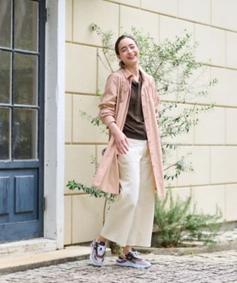 洗える　ロングシャツ