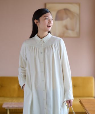 洗える　ロングシャツ