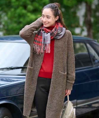 ＜CARA O CRUZ (Women)＞リングヤーンのチュニックカーディガン