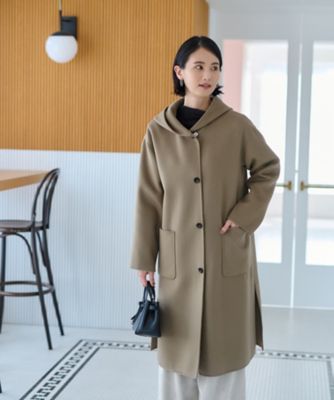 未使用タグ付✨　キャラオクルス　フーデットコート　撥水　ロングコート フーデットロングコート | CARA O CRUZ (Women)/キャラ・オ