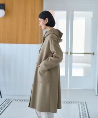 未使用タグ付✨　キャラオクルス　フーデットコート　撥水　ロングコート フーデットロングコート | CARA O CRUZ (Women)/キャラ・オ