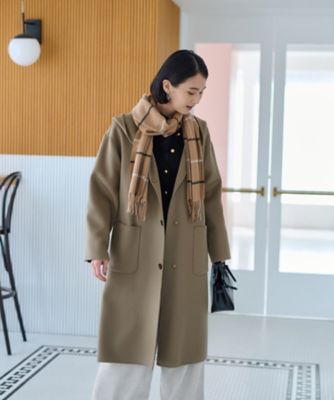 未使用タグ付✨　キャラオクルス　フーデットコート　撥水　ロングコート フーデットロングコート | CARA O CRUZ (Women)/キャラ・オ