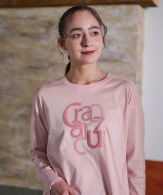 洗える　スパンコール刺繍ロゴＴシャツ