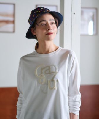 洗える　スパンコール刺繍ロゴＴシャツ