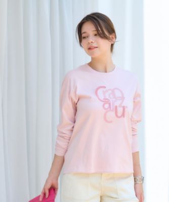 洗える　スパンコール刺繍ロゴＴシャツ