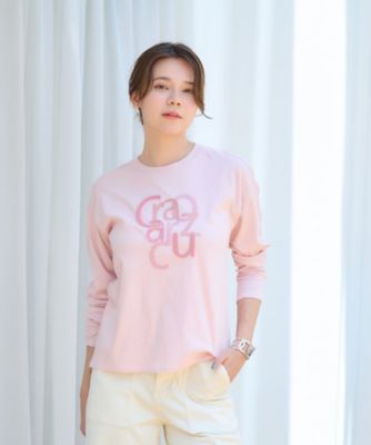 洗える　スパンコール刺繍ロゴＴシャツ