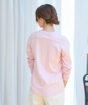 洗える　スパンコール刺繍ロゴＴシャツ