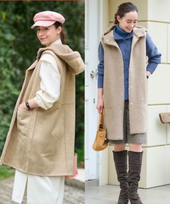 リバーシブルジレ【BETTA CORRADI】【あったか】 | CARA O