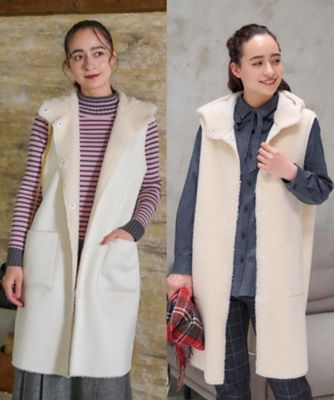 リバーシブルジレ【BETTA CORRADI】【あったか】 | CARA O