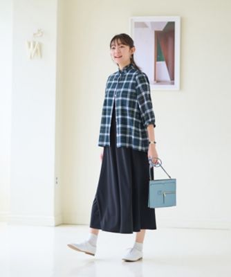 洗える　フレンチスリーブのワンピース