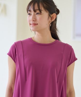 洗える　フレンチスリーブのワンピース