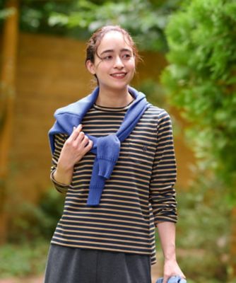 ＜CARA O CRUZ (Women)＞洗える　ボーダーＴシャツ