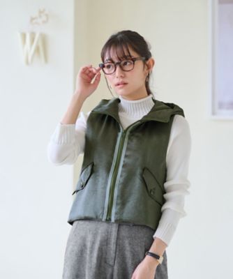 【防寒】中わたフーデットベスト【あったか】