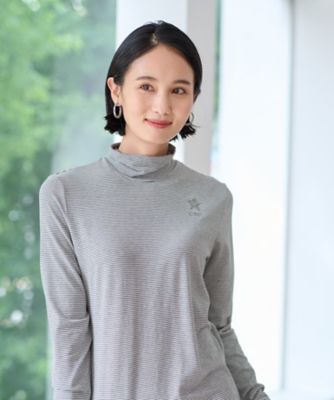 洗える　細ボーダーカットソー【ＣｏＣ　ｂｙ　ＣＡＲＡ　Ｏ　ＣＲＵＺ】
