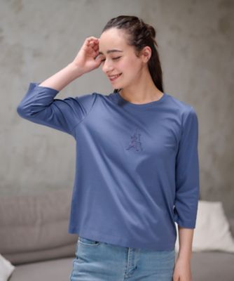 ＜CARA O CRUZ (Women)＞洗える　エッフェル塔Ｔシャツ【ＣｏＣ　ｂｙ　ＣＡＲＡ　Ｏ　ＣＲＵＺ】