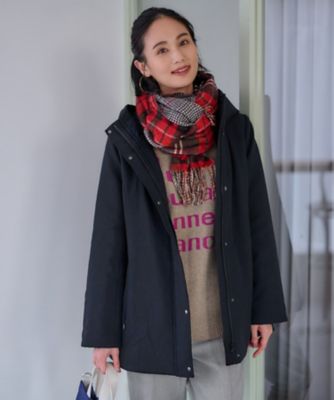 ＜CARA O CRUZ (Women)＞【防寒】中わたフーデットコート【ＣｏＣ　ｂｙ　ＣＡＲＡ　Ｏ　ＣＲＵＺ】【あったか】