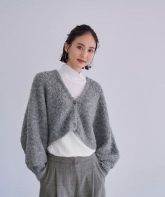 【SALE】CARA O CRUZ (Women)/キャラ・オ・クルス ニットボレロ【CoC by CARA O CRUZ】193ライトグレー アウター【三越伊勢丹/公式】